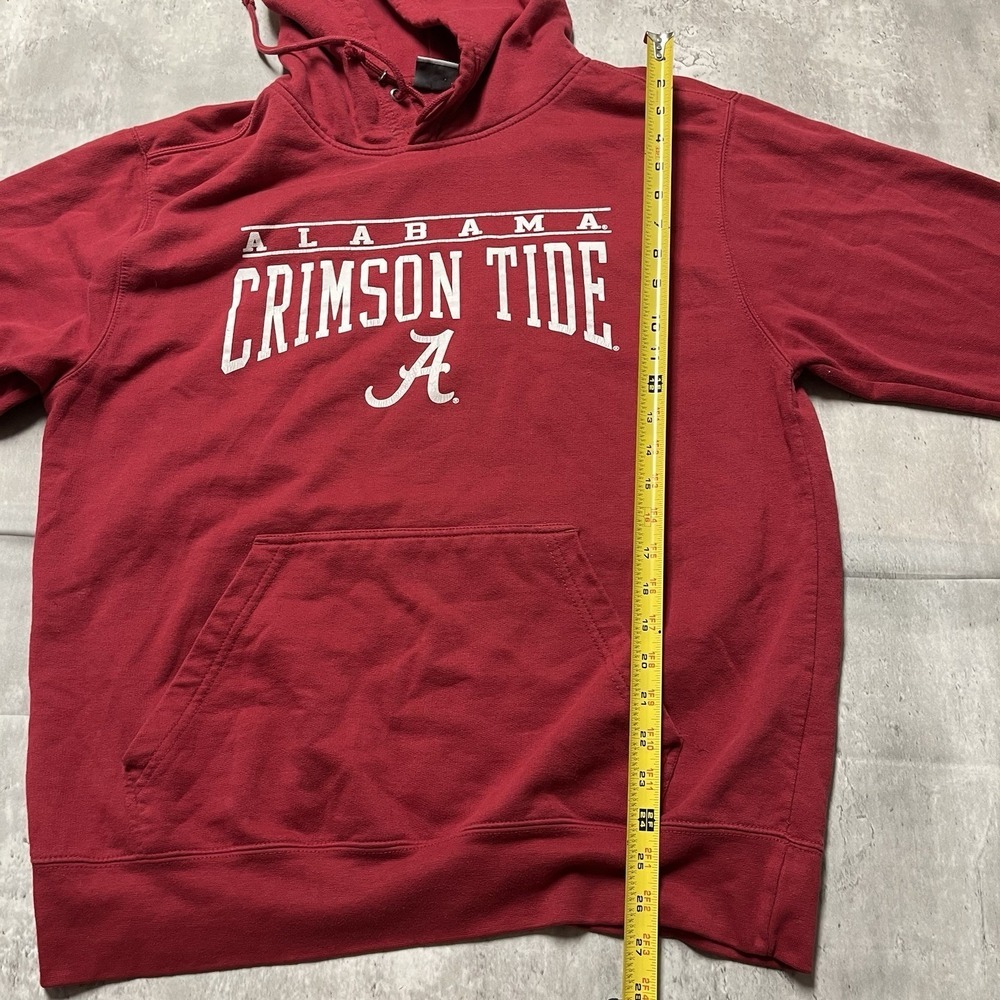 MV Sport Alabama Hoodie Crimson Tide School Seal Men Large Red Organic Cotton - Picture 5 of 9